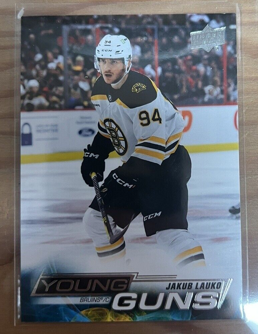 202223 Upper Deck Series 2 Hockey Young Guns Jakub Lauko 468 Boston Bruins