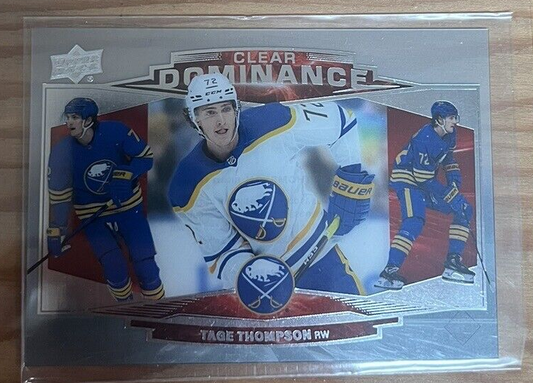 202223 Upper Deck Extended Series Clear Dominance Tage Thompson CD3