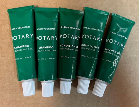 Votary lot of 5 Shampoo Conditioner Body Lotion Shower Gel