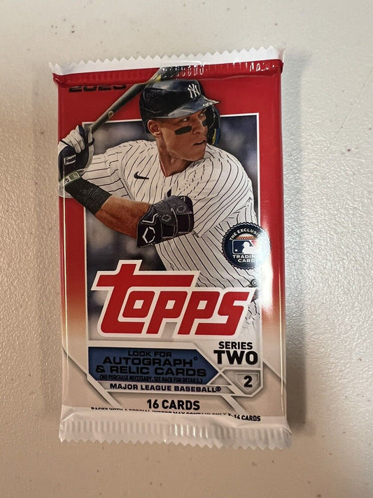 Topps 2023 Baseball Series Two sealed pack 16 cards